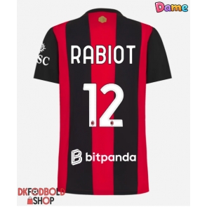 AC Milan Adrien Rabiot #12 Hjemmebanetrøje Dame 2026-27 Kort ærmer AC Milan Adrien Rabiot #12 Hjemmebanetrøje Dame 2026-27 Kort ærmer